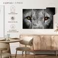 thumbnail image 3 of Elephant Stock Lion Eyes Pop Wall Art - Horizontal Multi Panel Canvas - Living Room Wall Decor - Animal Multi Panel - Gray And Orange Decor - 23" x 14", 3 of 4