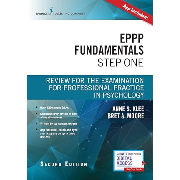 Pre-Owned EPPP Fundamentals, Step One: Review for the Examination for Professional Practice in Psychology, 9780826188243, 0826188249, Paperback, Second Edition, New edition
