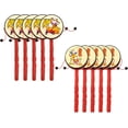 thumbnail image 1 of Set of 5 hand-held rattle drums, traditional Chinese rotating drums, monkey-shaped rattles, children's percussion instruments, patterns are random.,Multicolor, 1 of 8