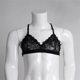 thumbnail image 4 of 4XMen's Sissy Sujetador De Encaje Bralette Sujetador Sin Cables Crossdress Ropa Interior Gay Negro SM SunniMix Sujetador de encaje para hombre, 4 of 8