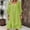 Green, variant on IUYRTFE Women's Summer Boho Peasant Dress with Tie Neck and Ruffle Hem 3/4 Sleeve Flowy Midi Dress