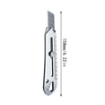 thumbnail image 3 of JingChun Clearance Under $2.00 Cutter Knife 18mm Heavy Multi-Purpose Utility Knife Stainless Steel Utility Knife Multifunctional Multi-Purpose Robust Carpet Knife, 3 of 9