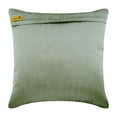 thumbnail image 3 of Decorative Throw Pillow Cover Accent Pillow Couch Sofa Bed 22x22 Silver Silk Pillow Cover Silver Grey Beaded Embroidered, Silver Pillow Cover 22x22 inch (55x55 cm) - Cool Chrome, 3 of 3