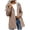 Coffee, variant on Women's Plus Size Hooded Windbreaker Jacket Zip Up Casual Parka Coat with Pockets for Outdoor Travel