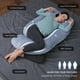 thumbnail image 2 of Almohada de embarazo MOON PARK en forma de U para todo el cuerpo, gris, 2 of 7