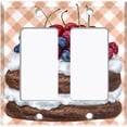thumbnail image 6 of Metal Light Switch Plate Cover Elegant Chocolate Cake Dessert CAK007, 6 of 13