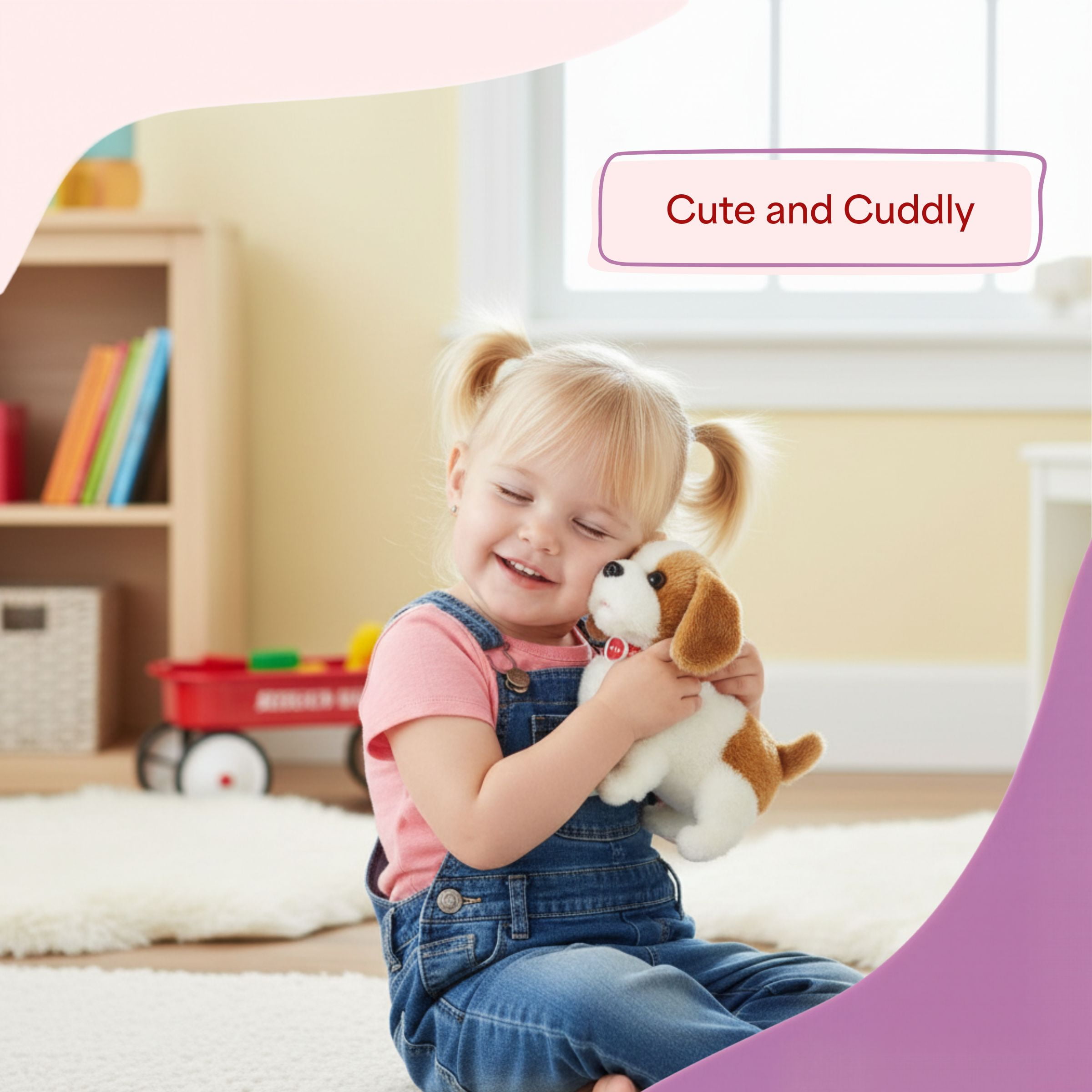 Happy Trails Interactive Plush Puppy Toy, Walks, Barks, Back Flips