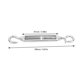 thumbnail image 3 of 10pcs 304 Strainer Stainless Hook and Hook Turnbuckle Wire Tensioner Steel Rope Tensioner M6, 3 of 4