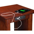 Nantucket End Table with Charging Station in Multiple Colors