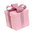 thumbnail image 2 of Cajas de regalo de Navidad, adornos navideños con cinta de raso, caja de regalo, caja de Navidad con tapa para cumpleaños, fiestas, bodas Rosa, 2 of 8