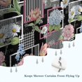 thumbnail image 6 of Pioneer Flower Floral Print Pattern Shower Curtain 72"x84", Bathroom Decorative Shower Curtain Set with 12 Hooks, Waterproof Washable, 6 of 6