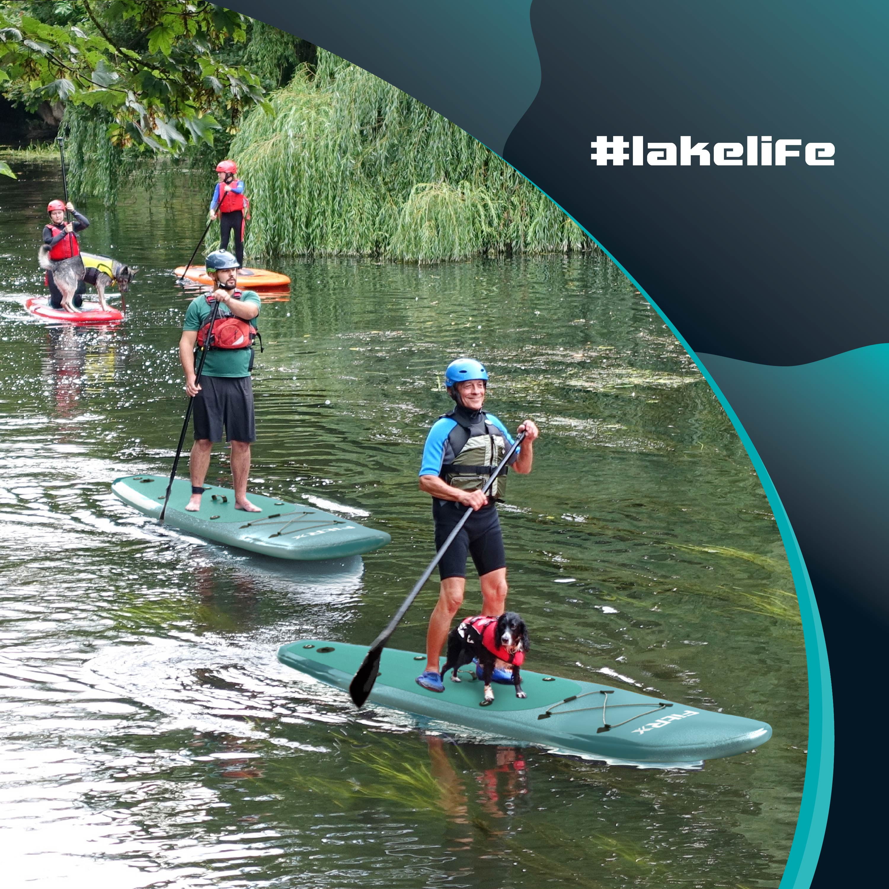 Maircle 10ft. Inflatable Paddle Board with Aluminum Adjustable Paddle and Accessories Carry Bag