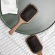 thumbnail image 2 of Cepillo de madera para el cabello con suave masaje del cuero cabelludo, peine de madera tipo paleta para mujer, cojín de aire elástico., 2 of 5