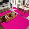 thumbnail image 5 of Rose Pink Area Rugs 2.7x5 for Living Room, Farmhouse Solid Pink Color Modern Art Non Slip Washable Rug Runner, Low Pile Indoor Floor Carpet Mat Bathroom Rugs for Bedroom, Kids Room, 5 of 9