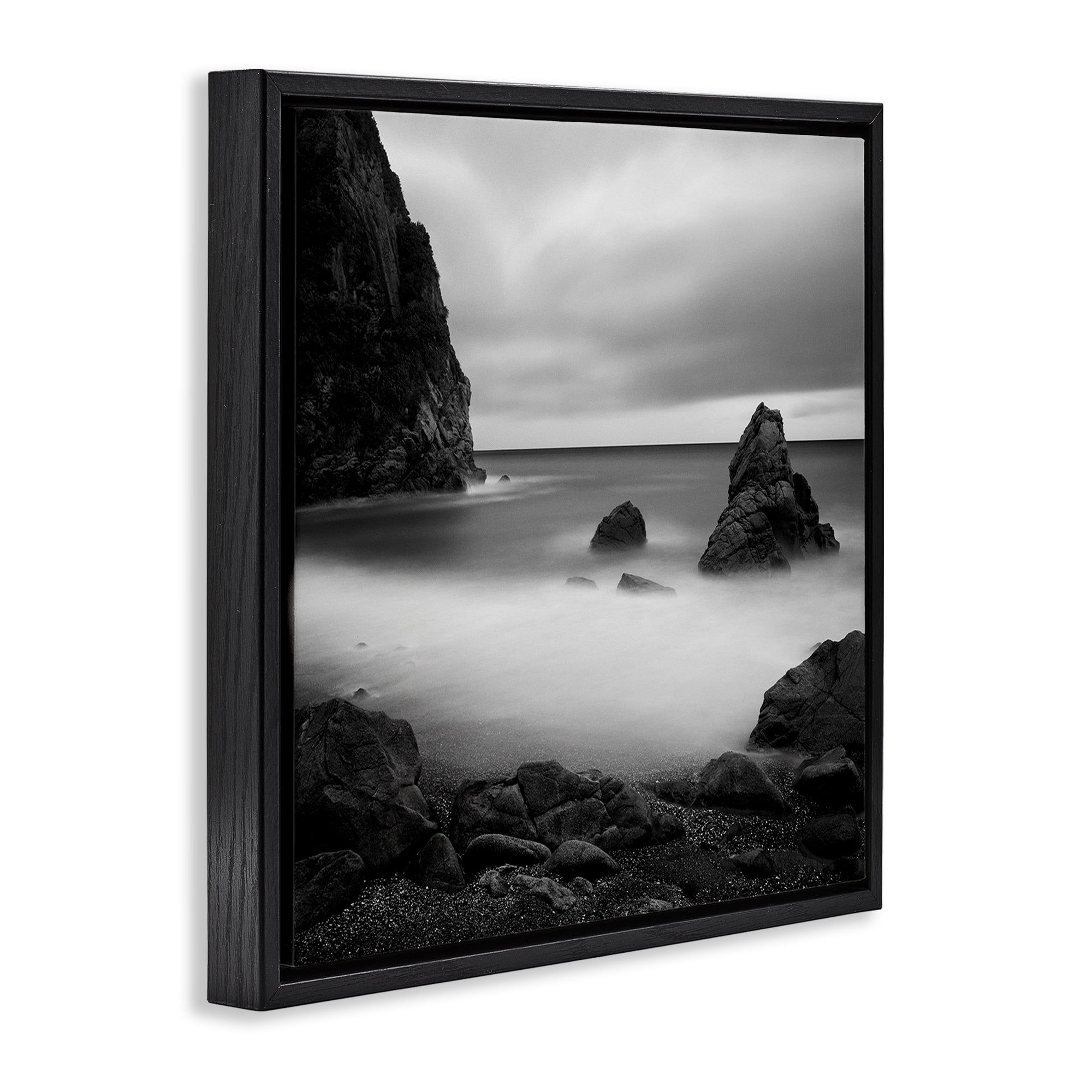 Stupell Industries Clear To The Horizon Black Framed Floater Canvas Wall Art, design by Chip Forelli