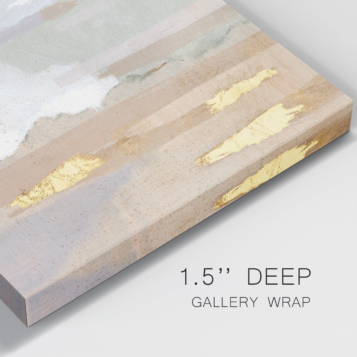 Wexford Home Abstract Coastland II-Premium Gallery Wrapped Canvas, 32" x 32" - Ready to Hang