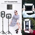thumbnail image 4 of Smartphone Video Rig PICTRON U200 Anillo de luz LED portátil Luz para selfies Estabilizador de video para cámara, teléfono inteligente, Gopro, YouTube, configuración, cine, maquillaje, vlogging, 4 of 5