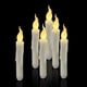 thumbnail image 2 of Velas parpadeantes sin llama, 1 control remoto, 17 cm marfil, velas de ventana LED a batería, temporizador, juego de 6 velas de plástico sin llama con efecto cera (2, 2 of 5