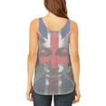 thumbnail image 2 of Guy Fawkes Day Union Jack Distressed British Flag Mask Juniors Flowy Side Slit Tank Top Multi X-LG, 2 of 2