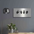thumbnail image 4 of Luxe Metal Art 'Sign Language IV' by Emma Scarvey, Metal Wall Art, 24"x12", 4 of 10