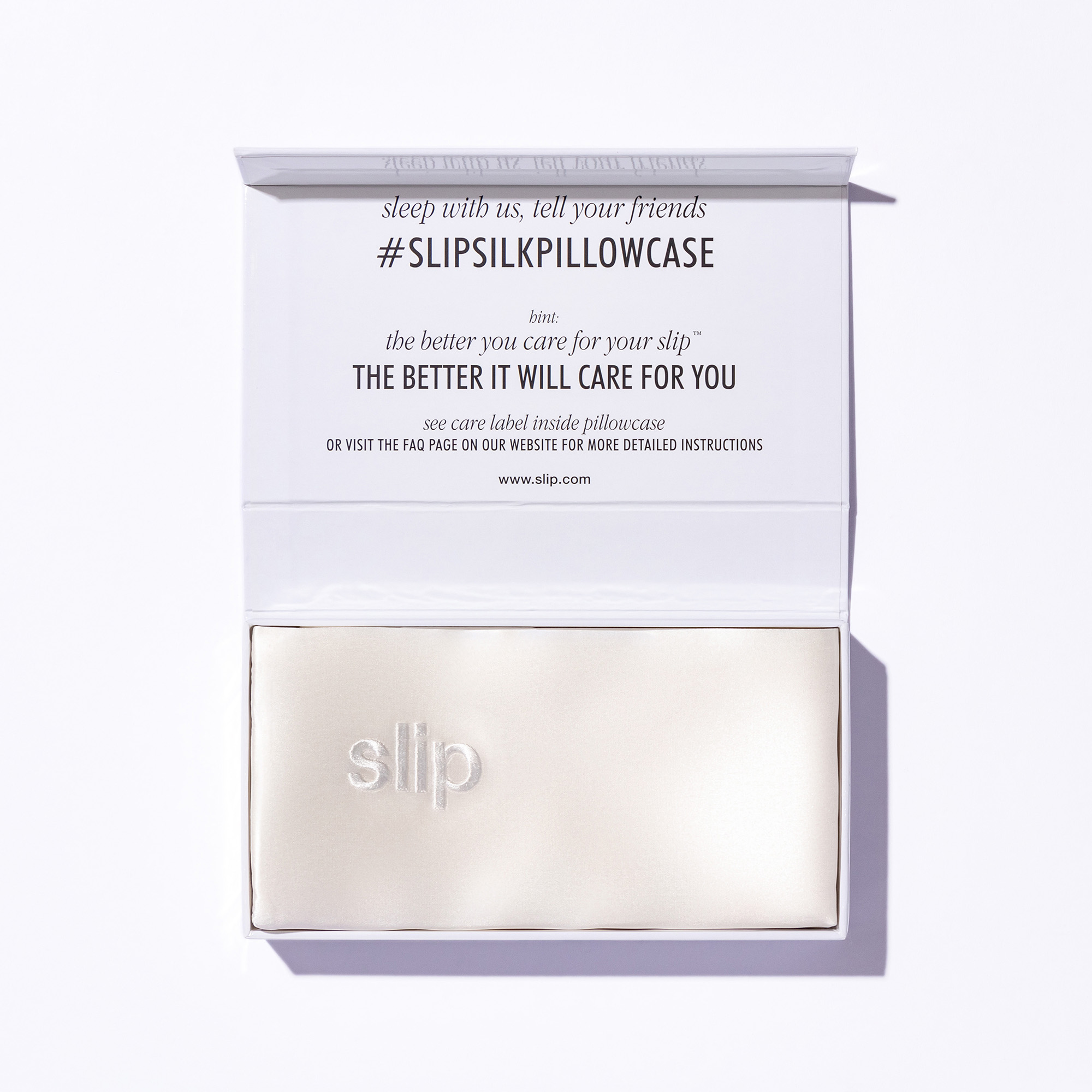 Slip Pure Silk Pillowcase (White-King x1) - Imperfect Box