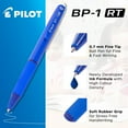 thumbnail image 5 of Pilot BP-1 RT 0.7mm Fine Tip Ball Pen with Soft Rubber Grip | Blue Ink, Pack of 12, 5 of 6