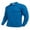 Blue, variant on Men's Long Sleeve Polo Quick Dry Lightweight Breathable UPF 50+ Sun Protection Shirt with Left Sleeve Pocket