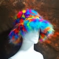 thumbnail image 3 of Women Basin Hat Faux Fur Rich Colors Soft Thickened Fluffy Keep Warm Decorative Creative Design Bucket Hat Clothes Accessory, 3 of 7