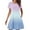 Light Blue, variant on Erwazi Women's Crew Neck Short Sleeve T Shirt Dress Summer Trendy Basic Casual Dresses Swing Flowy Midi Dress with Pockets