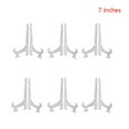 thumbnail image 2 of pitrice 6pcs Plastic Easels Plate Holders Display Dish Rack Picture Frame Photo Book Pedestal Stand, 2 of 5