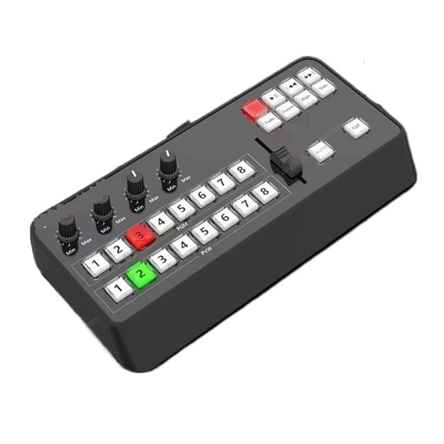 Video Mini Switcher Control Panel MIDI2.0 Video Recording Switchboard Ins TV Broadcasts ,Fast and Stable Transmission