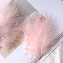 XmhyTop-A 100pcs Fluffy Feathers 3.9-4.7inch for Craft Dream Catcher Decoration Natural Fluffy Feathers,01 Pink
