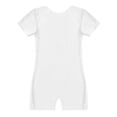 thumbnail image 5 of inhzoy Girls Boys Short Sleeves Ballet Dance Unitard Leotard White 12, 5 of 6
