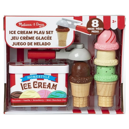 Melissa & Doug Scoop and Stack Ice Cream Cone Magnetic Pretend Play Set