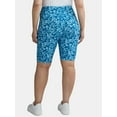 thumbnail image 6 of Terra & Sky Women’s Plus Size Bike Shorts, 10" Inseam, 2-Pack, Sizes 0X-5X, 6 of 7