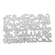 thumbnail image 1 of Troqueles de corte de letras y números para hacer tarjetas y decorar en Navidad., 1 of 5