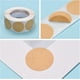 thumbnail image 4 of 500 pegatinas circulares de papel kraft con puntos de 25 mm, redondas, en blanco, para precio de venta de garaje, etiquetas de codificación, sellos de sobre marrón natural., 4 of 4