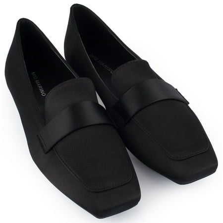 Mio Marino Loafers For Women - Womens Dress Shoes - Square Toe Satin Flats For Women - In Gift