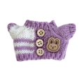 thumbnail image 2 of Suéter de muñeca Suéter de muñeca de peluche Moda DIY para niños Accesorios fotográficos Ropa Haz tu propia muñeca Ropa de muñeca para 5.91'' Púrpura, 2 of 7