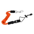 thumbnail image 1 of 2x 140cm / 55 '' Kayak Canoa Paddle Leash Safety Boat Caña Cuerda de Cordón Enrollado shamjiam Correa de paleta de kayak, 1 of 9