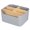 Gray, variant on Bamboo Desktop Organizer & Pencil Holder with Remote Control Holder, Gray