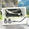 thumbnail image 5 of Aosom 2-in-1 Pet Bike Trailer for Small Dogs, Road-Visibility Bicycle Stroller, Weather-Strong Bike Wagon Trailer Sidecar Attachment, White, 5 of 9