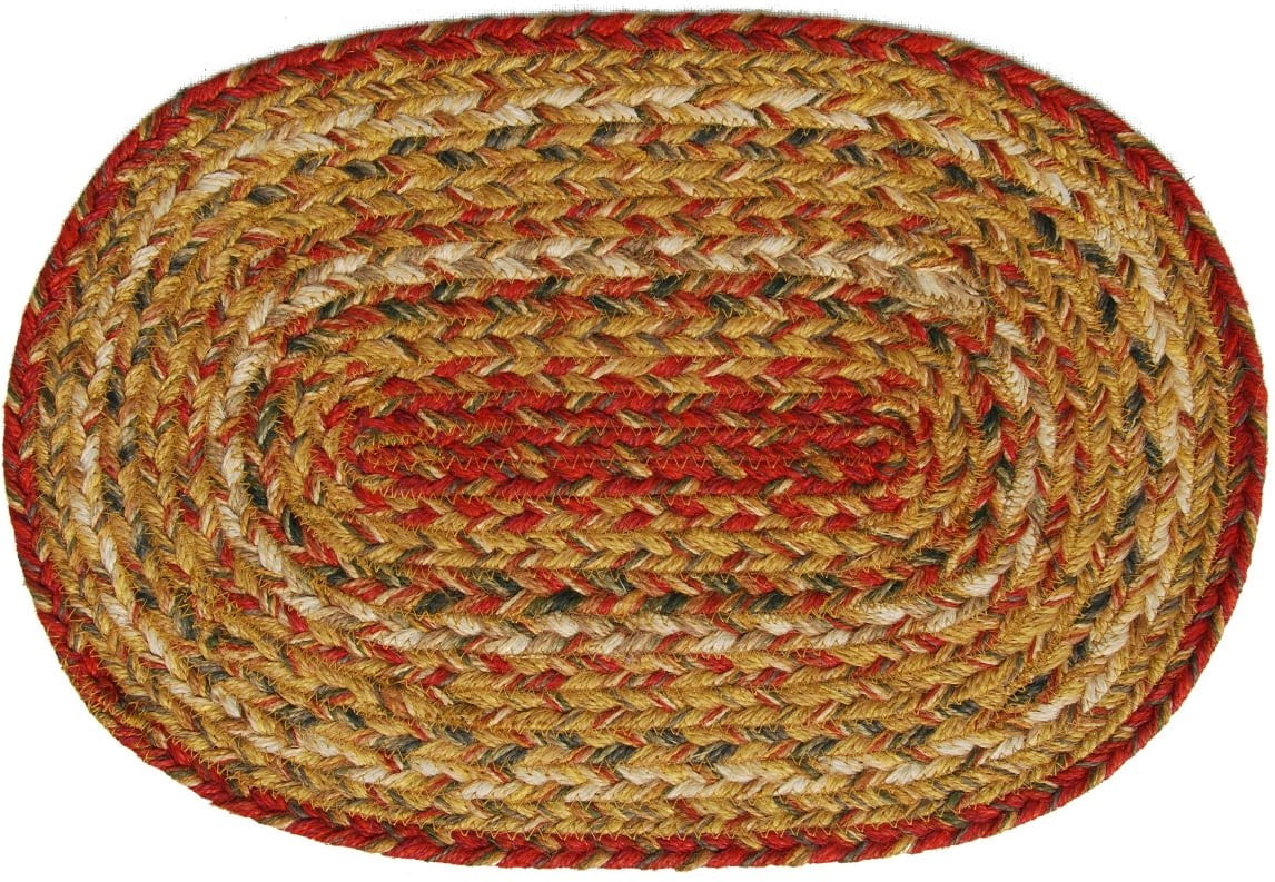 Mustard Seed Braided Placemats Oval (Set of 4)
