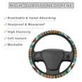 thumbnail image 2 of Renewold Southwest American Tribal Teal Car Steering Wheel Cover Universal 15 Inch Non-slip Comfortable Stretch Auto Steering Wheel Cover Auto Accessory Decoration, 2 of 6