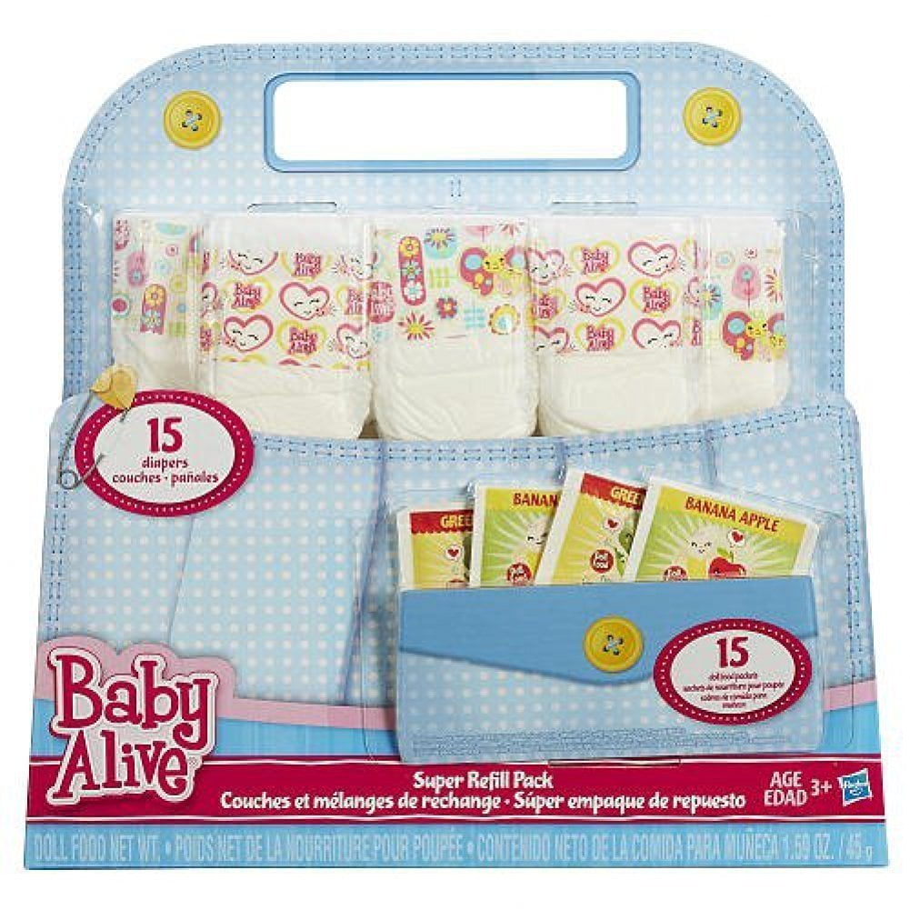 Baby Alive Doll Food and Diapers Super 