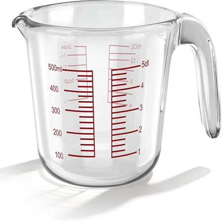 ACDANC 2-Cup Glass Measuring Cup for Baking and Cooking,Dishwasher,Freezer,Microwave,and Oven Safe Liquid Measuring Cups,Essential Kitchen Measure Cups