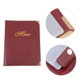 thumbnail image 3 of Red PU Restaurant Menu Book Durable Meal Price Folder with Design for Easy Updates 12.5x8.5 inches, 3 of 7