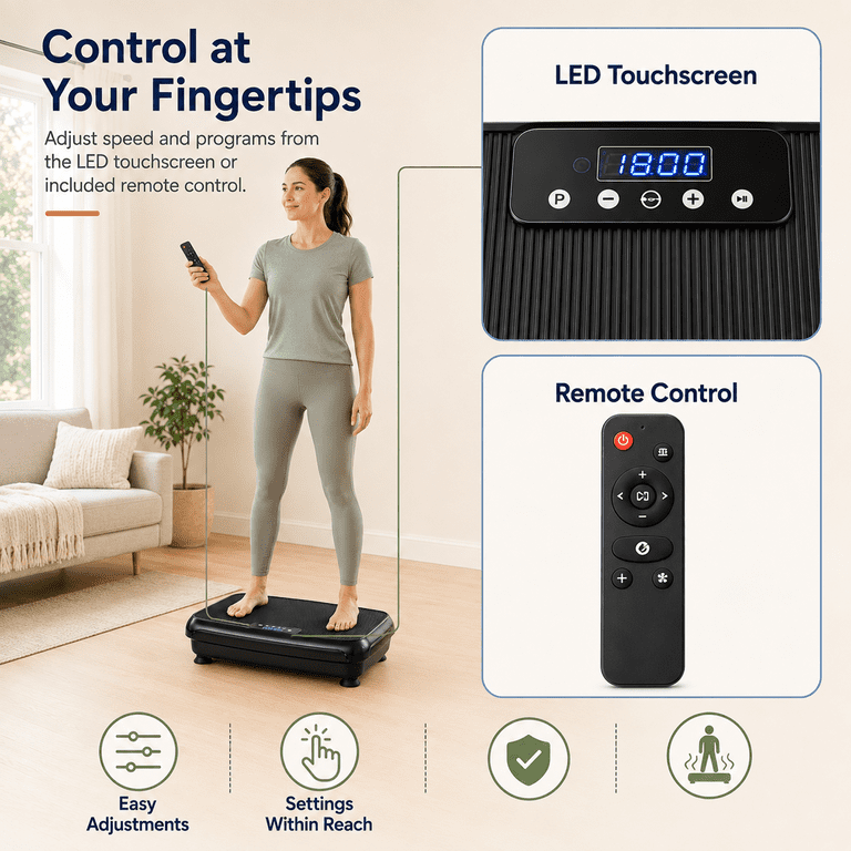 Camkey Vibration Plate Exercise Machine, 99-Speed Whole Body photo 2