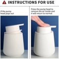 thumbnail image 4 of Dispensador de bomba de mano para loción de baño, dispensador de jabón espumoso blanco, plato de cerámica, dispensador de líquido para cocina, dispensador de lavado a mano, dispensador de ja, 4 of 5