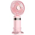 thumbnail image 1 of Ventilador de mesa de mano Ventilador práctico de 5 velocidades para oficina / hogar / dormitorio (rosa 3000 mAh), 1 of 6